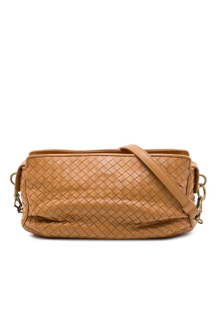 BOTTEGA VENETA Pre-Loved Bottega Veneta Nappa Intrecciato Crossbody