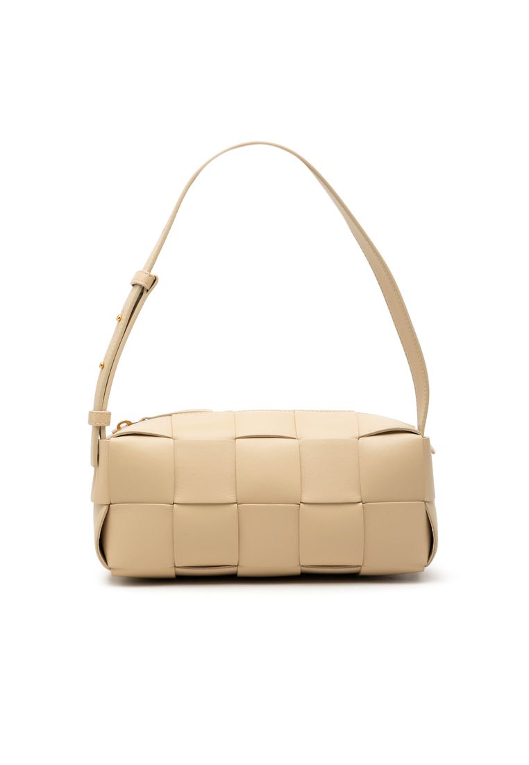 BOTTEGA VENETA Pre-Loved Bottega Veneta Small Nappa Intrecciato Brick Cassette