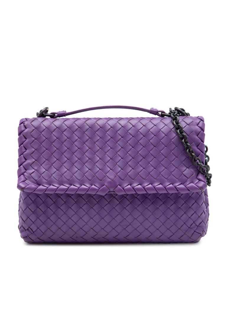BOTTEGA VENETA Pre-Loved Bottega Veneta Small Nappa Intrecciato Olimpia Crossbody