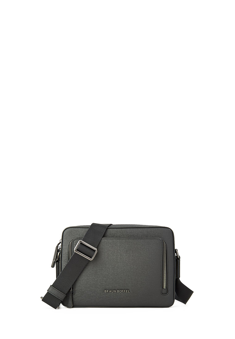 Braun Buffel Viktor Small Messenger In Black