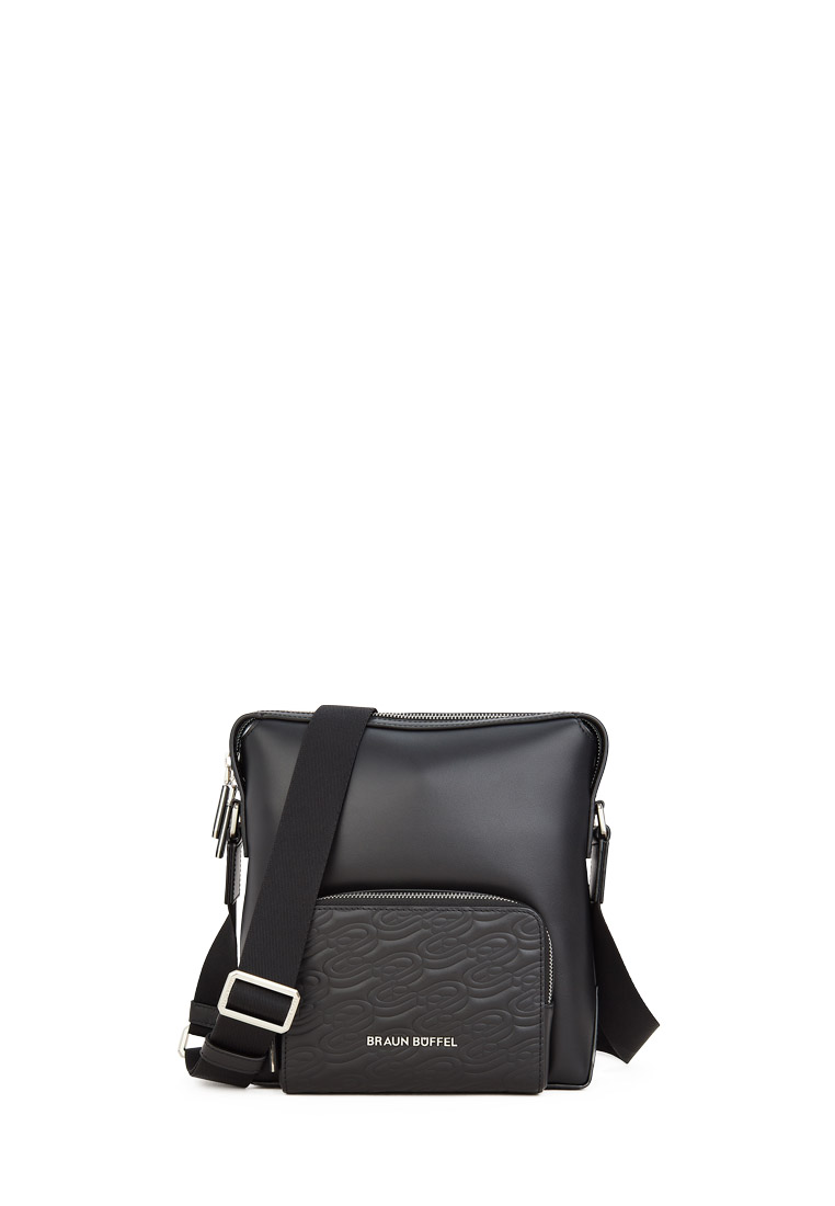 Braun Buffel Nova Medium Postman In Black