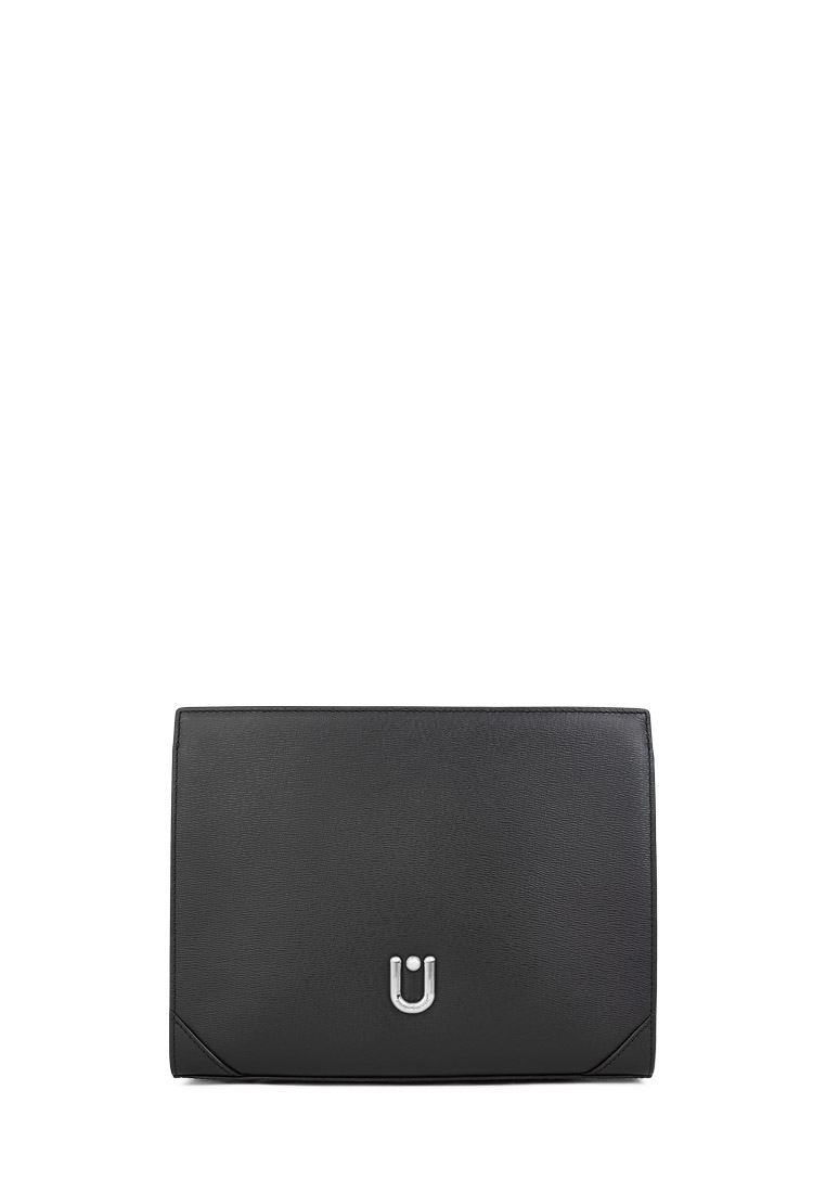 Braun Buffel Slate Large Clutch In Black