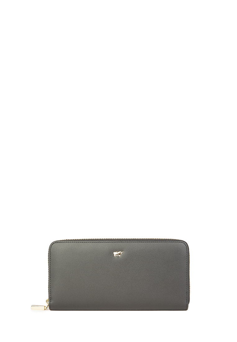 Braun Buffel Ville Zip Long Wallet In Black