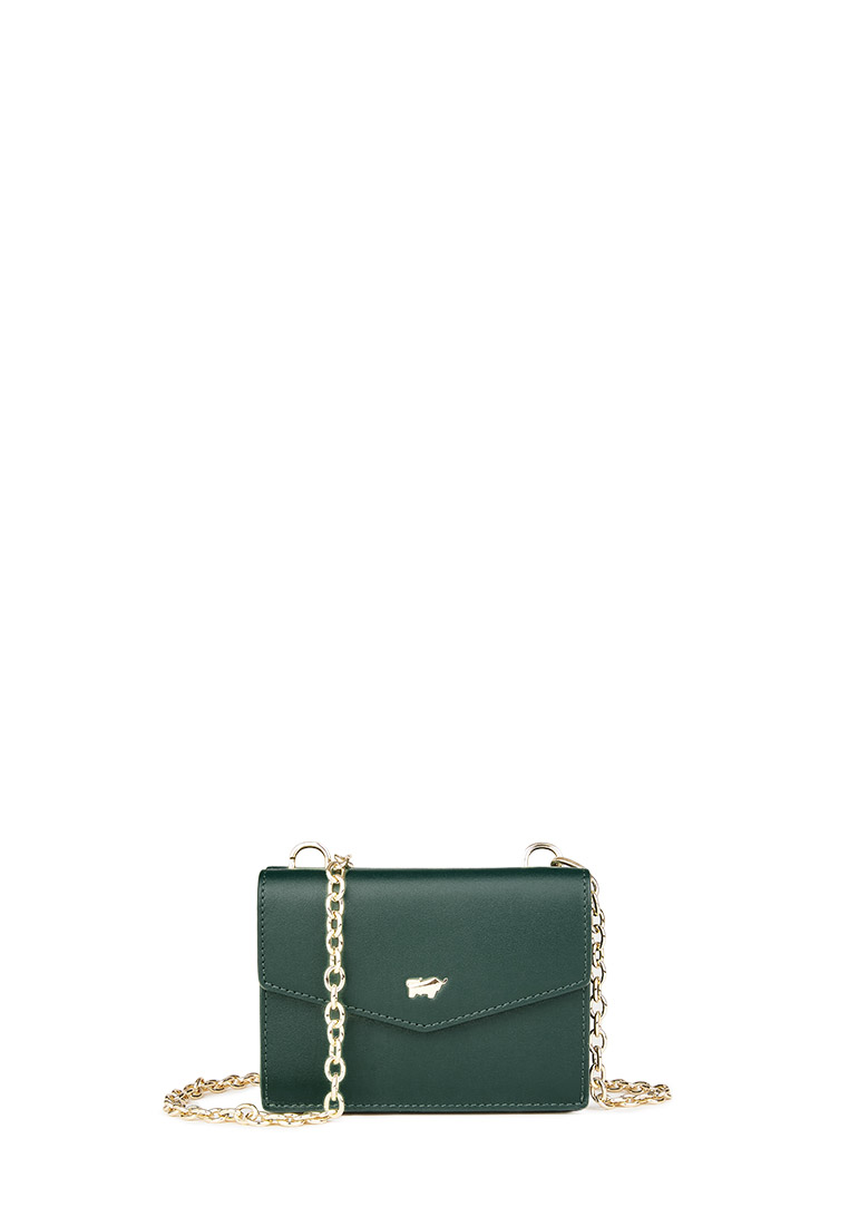 Braun Buffel Ville Sling Wallet In Evergreen