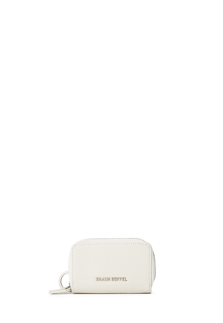 Braun Buffel Craig Coin Holder With Key Ring in Chalk