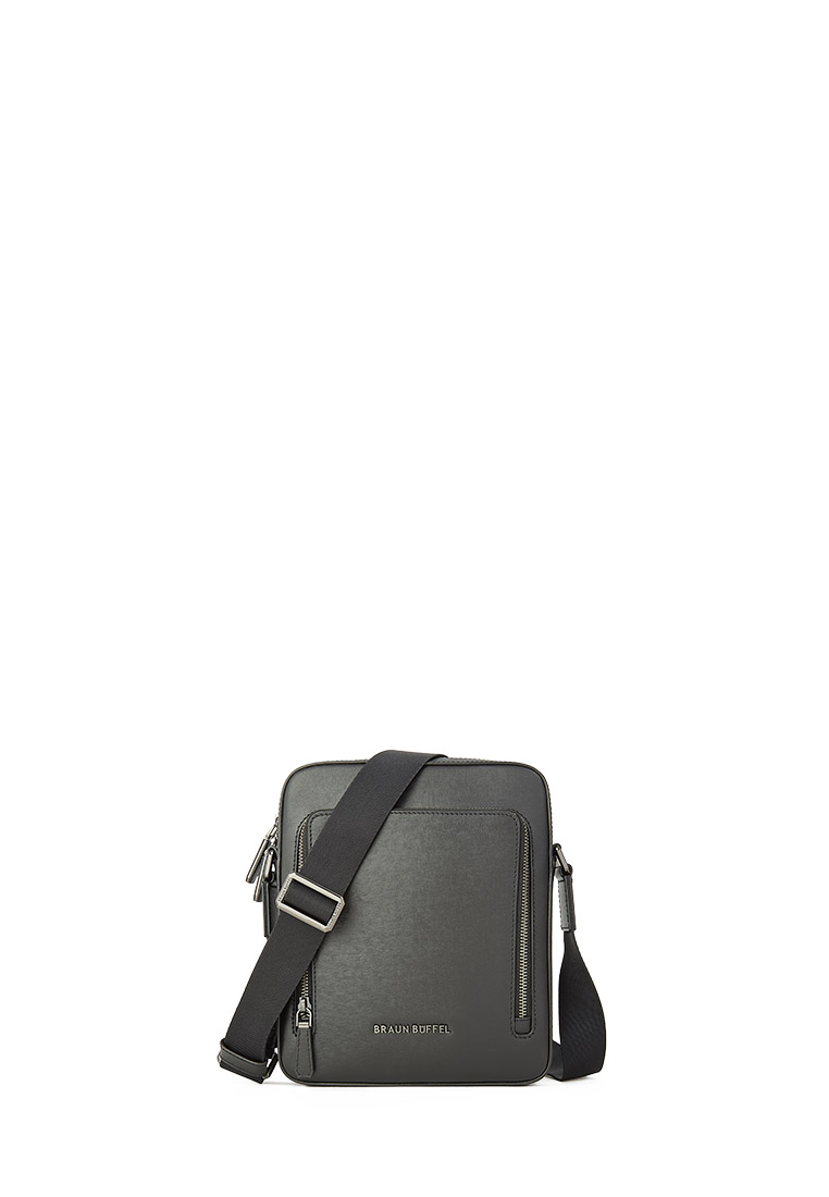 Braun Buffel Viktor Medium Postman In Black