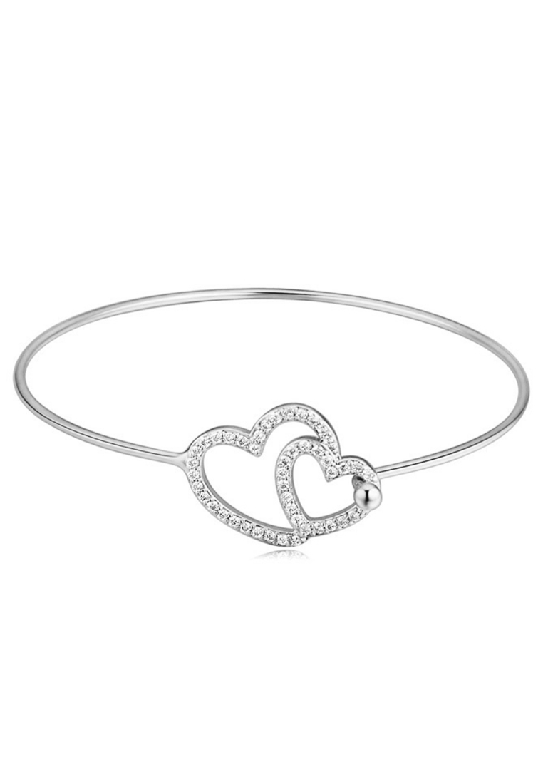 Bullion Gold Heart To Heart Bracelet