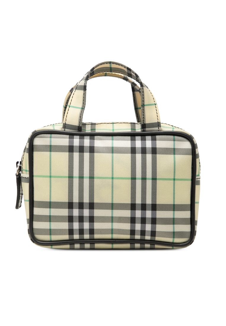 BURBERRY Pre-Loved Burberry House Check Canvas Handbag