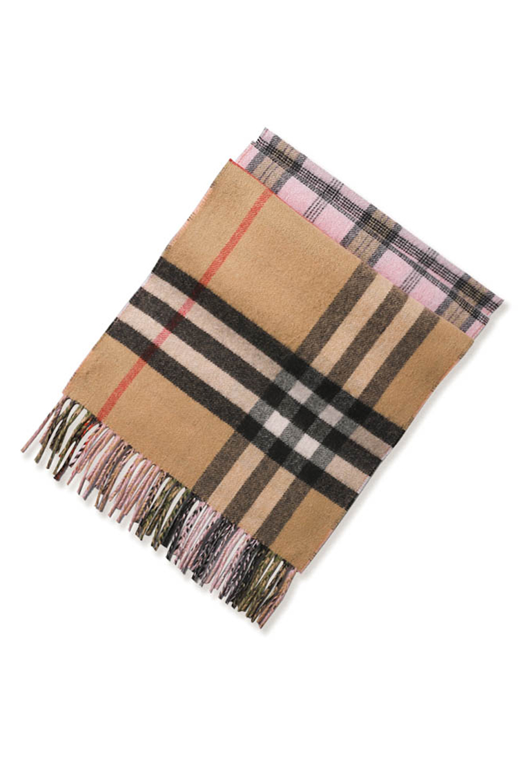 discount 97% Brown/Beige Single NoName Double scarf with stripes WOMEN FASHION Accessories Shawl Brown 