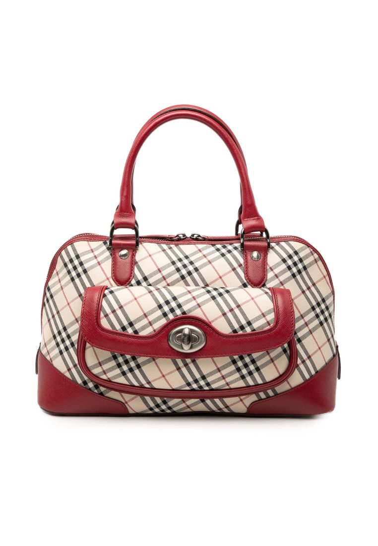 BURBERRY Pre-Loved Burberry Nova Check Canvas Handbag