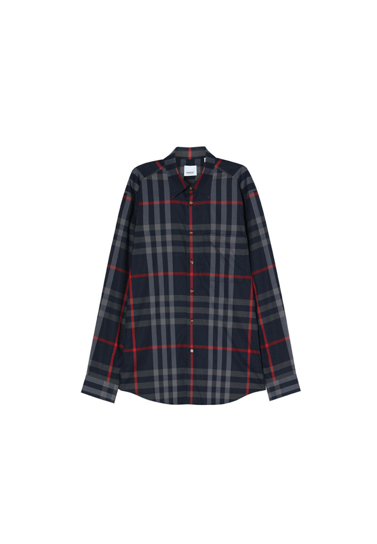 Burberry Men's Shirt in Dark Blue 80929141