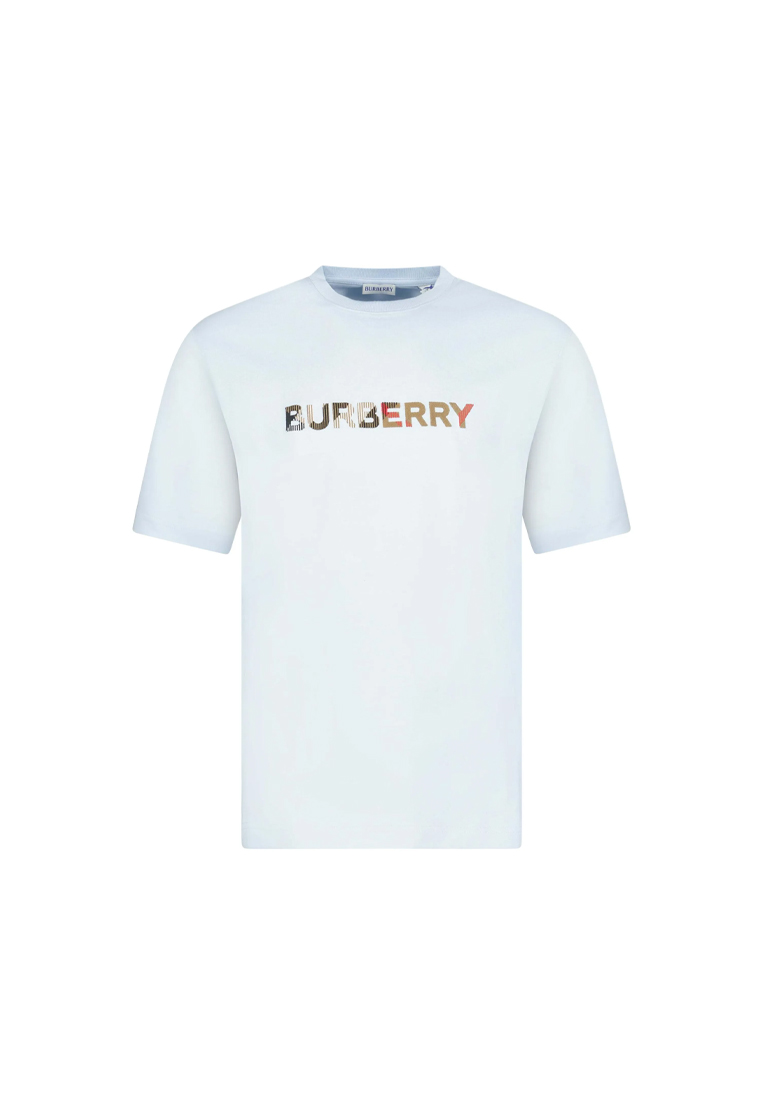 Burberry Men's Short Sleeved T-shirt in Blue 81209471