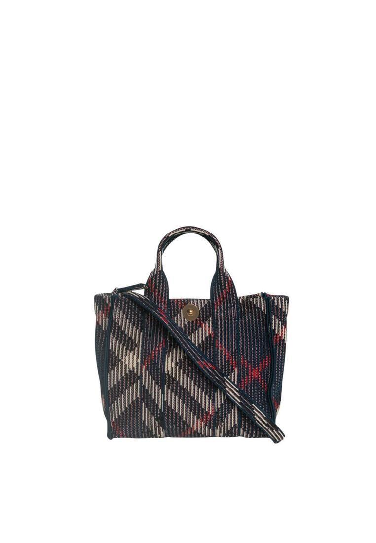BURBERRY Mini Check Knitted Crossbody Bag/tote Bag