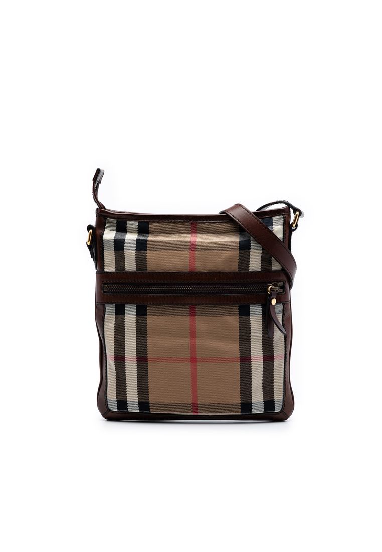 Burberry Pre-Loved Burberry Exploded Check Canvas Crossbody