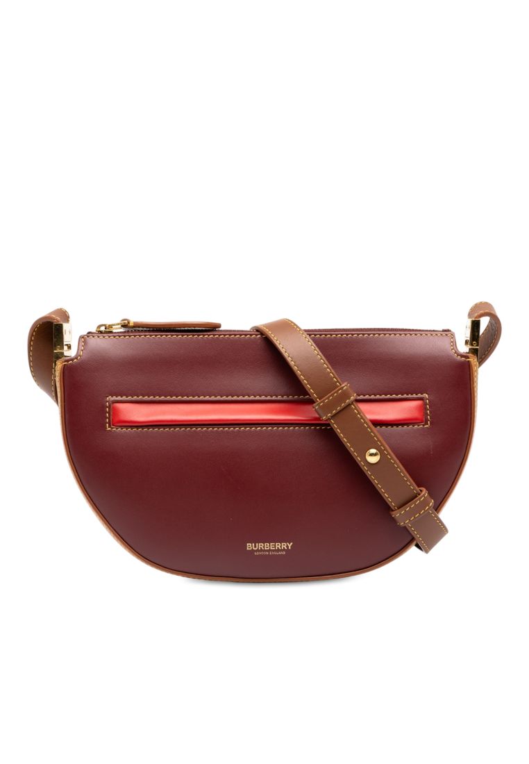 BURBERRY Pre-Loved Burberry Mini Leather Olympia Crossbody