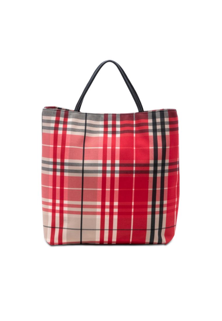 BURBERRY Pre-Loved Burberry House Check Canvas Tote