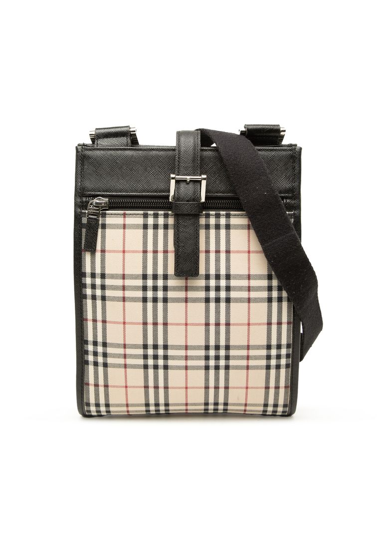BURBERRY Pre-Loved Burberry House Check Canvas Crossbody