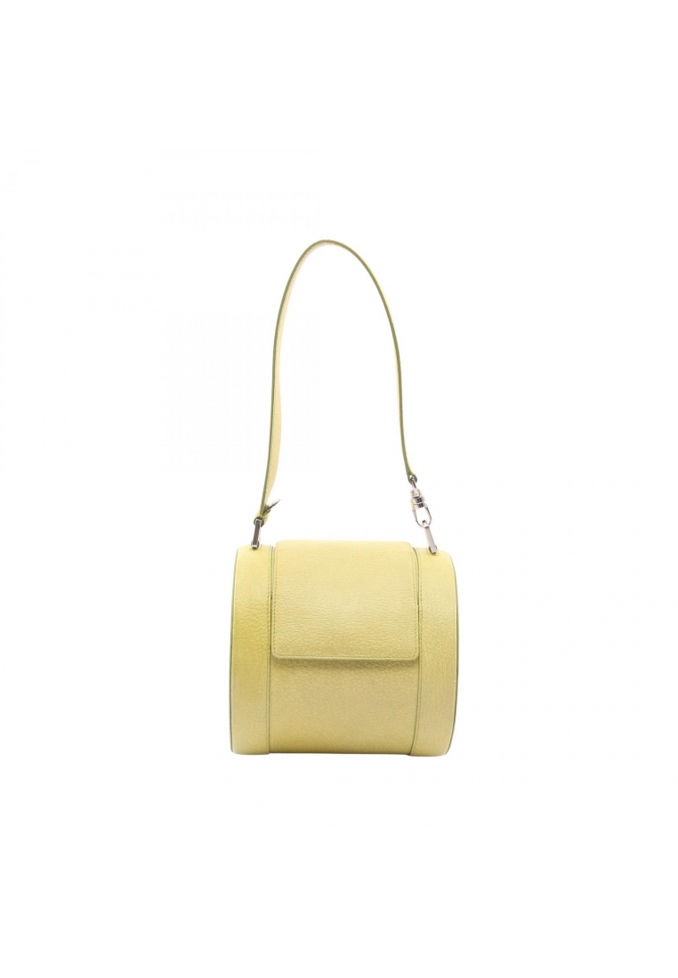 BVLGARI Pre-Loved Bvlgari B-ZERO1 B zero one Handbag leather yellow-green