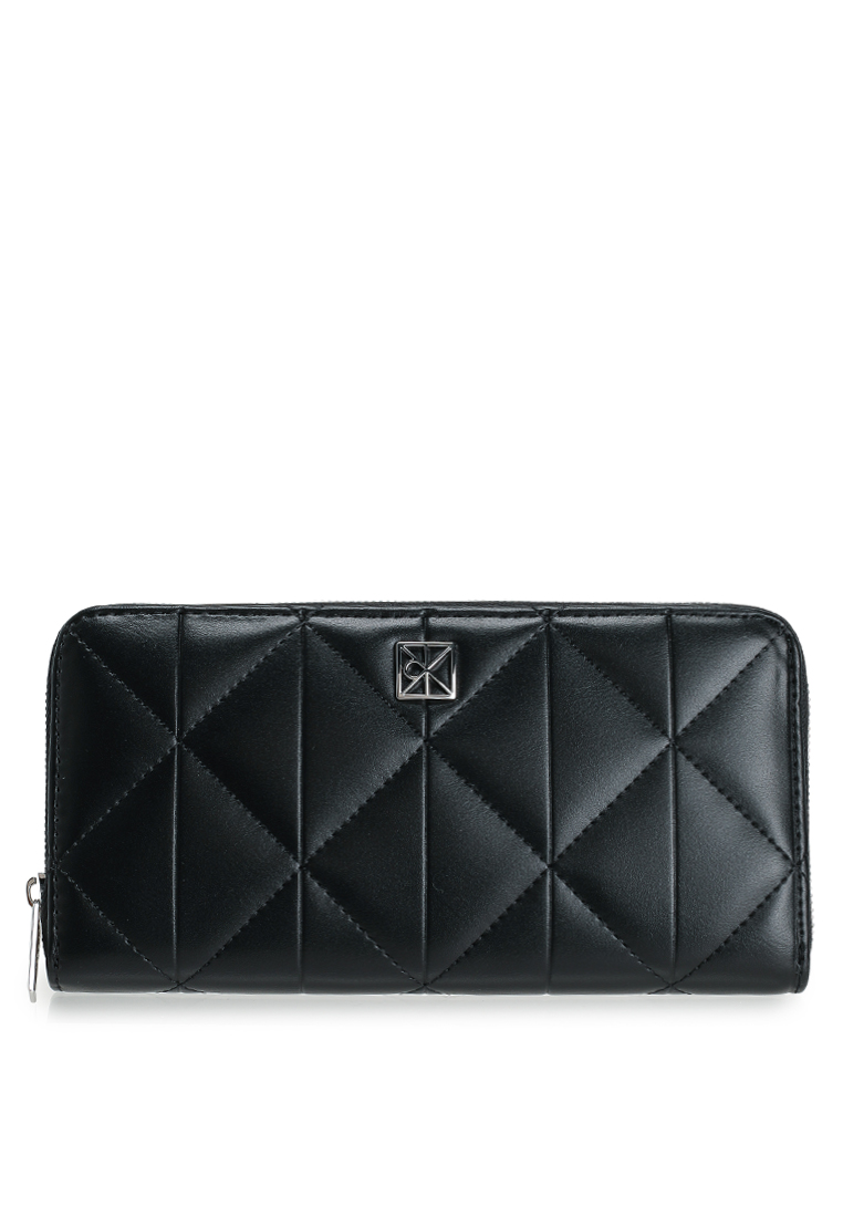 Calvin Klein Quilted Long Zip Around Wallet - Calvin Klein Accessories