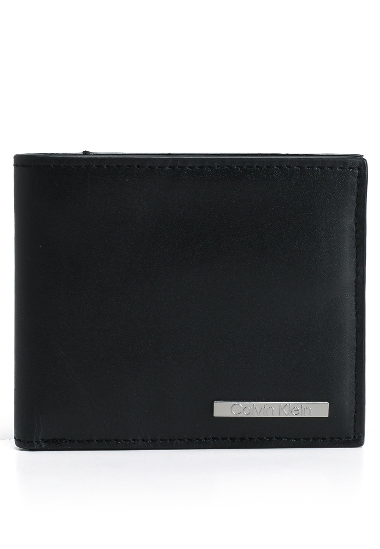 Calvin Klein Leather Plaque Billfold Wallet - Calvin Klein Accessories