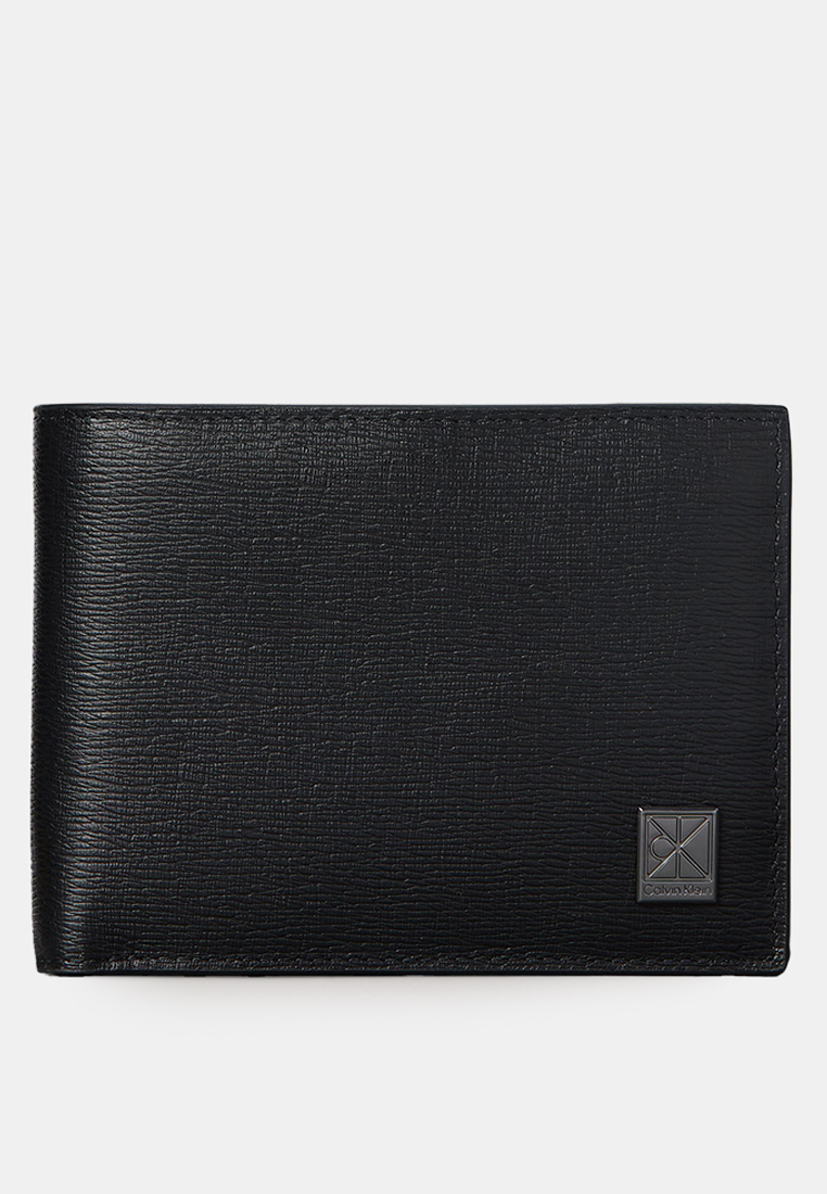 Calvin Klein Leather RFID Emblem Logo Trifold Wallet - Calvin Klein Jeans