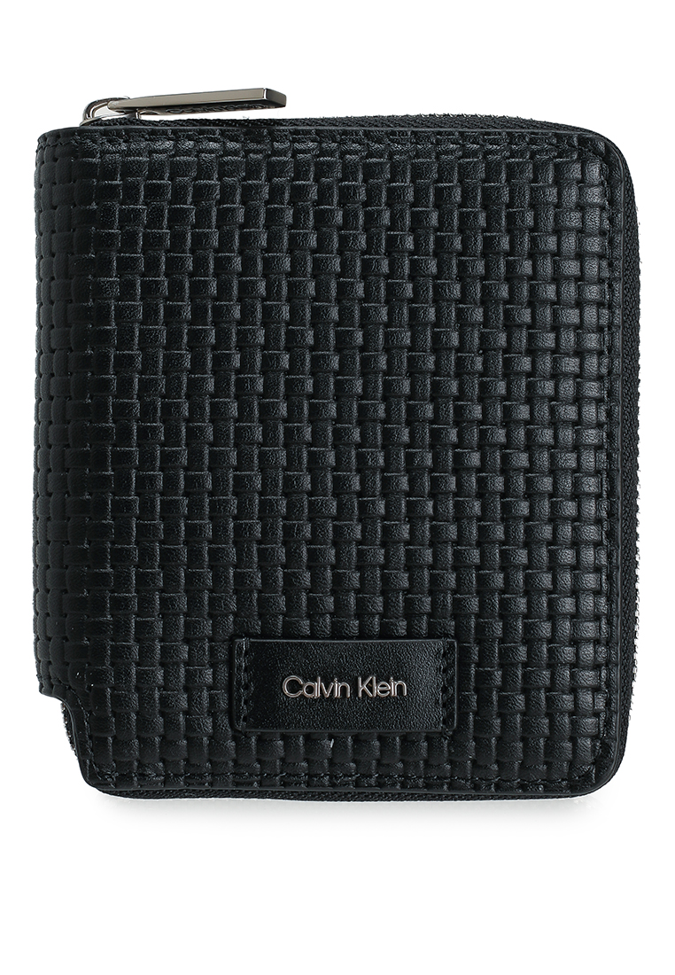 Calvin Klein Embossed Woven Zip Billfold Wallet - Calvin Klein Accessories