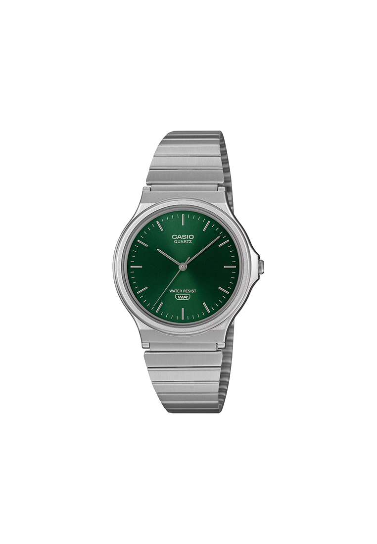 CASIO MQ-24DA-3A Unisex Analog Watch Silver Stainless Steel Band