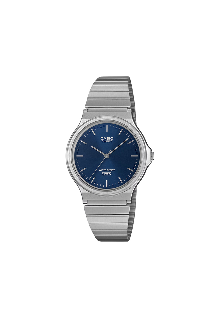 CASIO MQ-24DA-2A Unisex Analog Watch Silver Stainless Steel Band