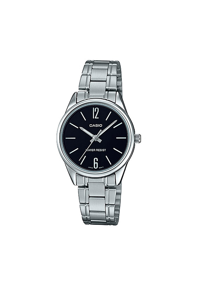 CASIO Women's Analog LTP-V005D-1B Silver Stainless Steel Band Ladies Watch