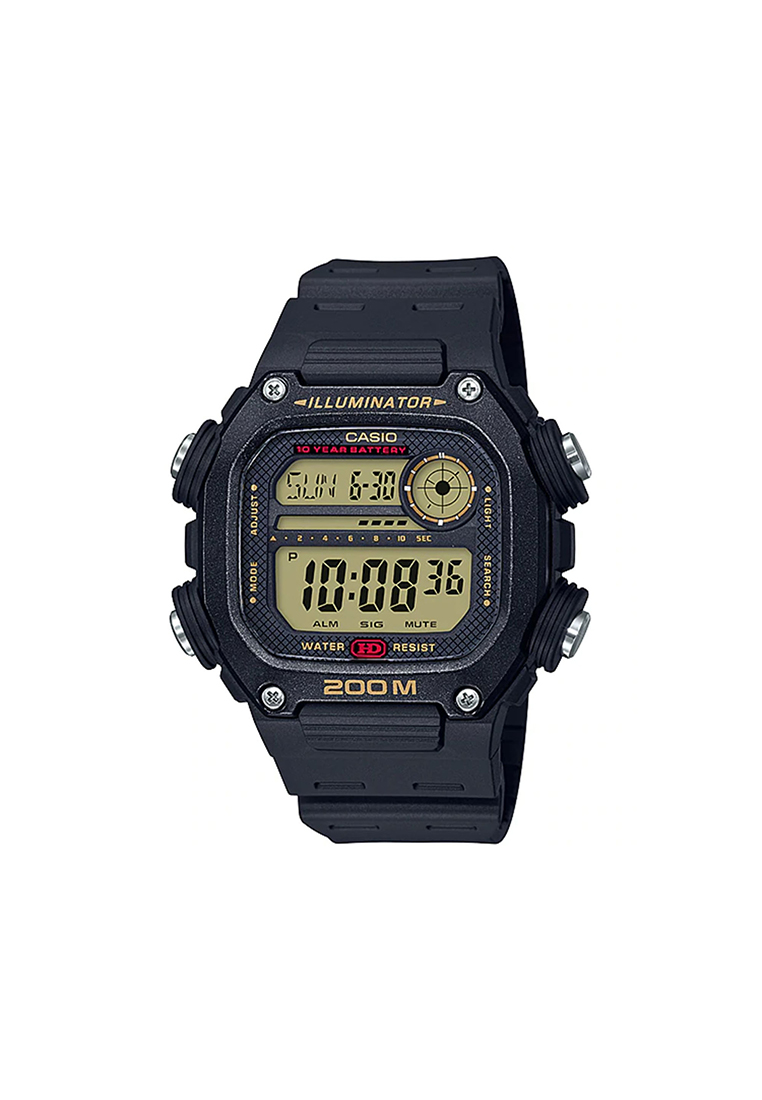 CASIO Men's Digital DW-291H-9AV Black Resin Band Sport Watch