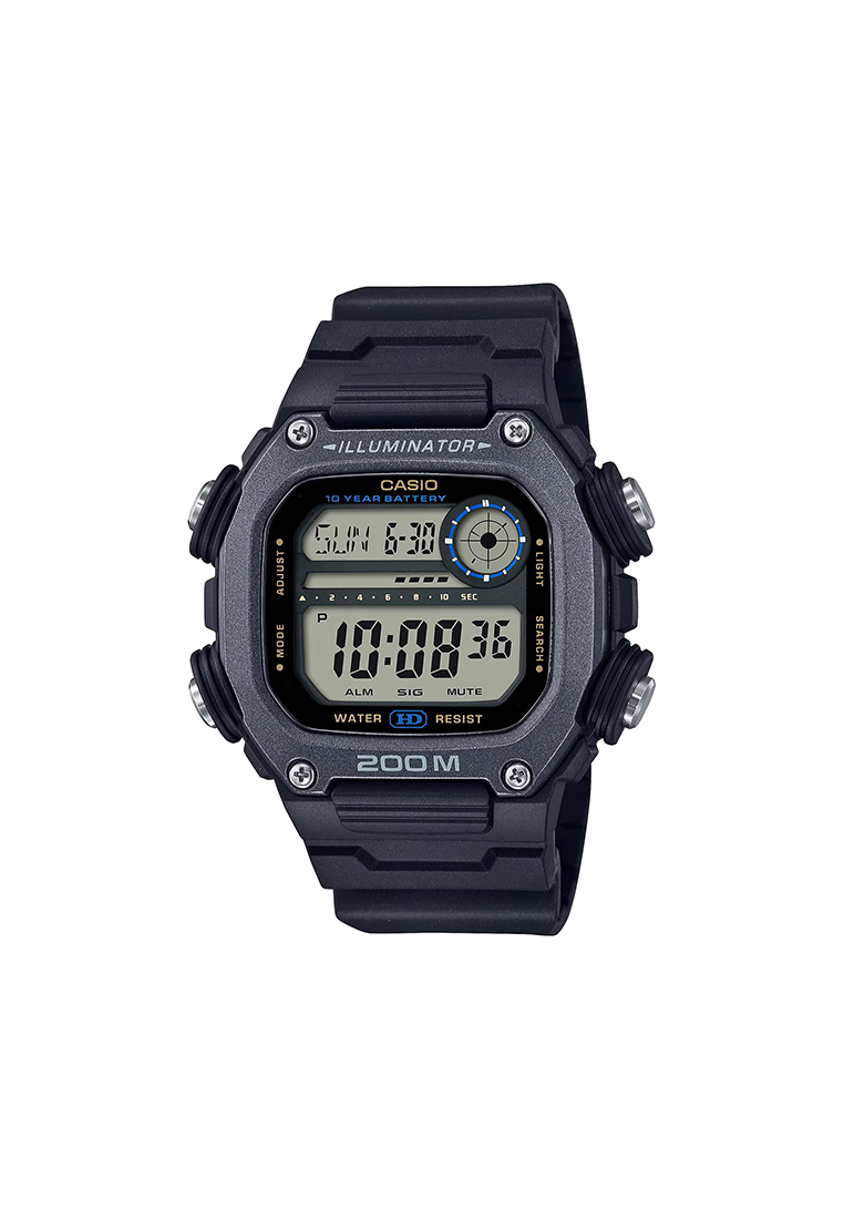 CASIO Men's Digital Watch DW-291HX-1AV Black Resin Band Watch for men