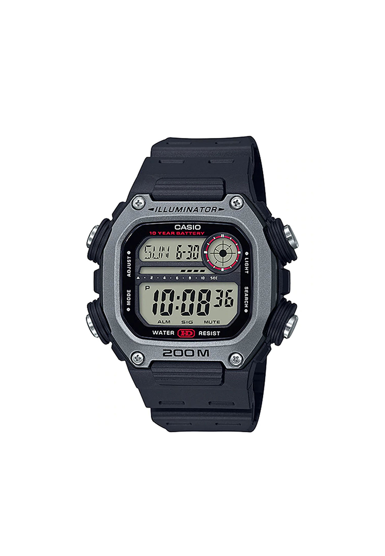 CASIO Men Digital Watch DW-291H-1AV Black Resin Strap