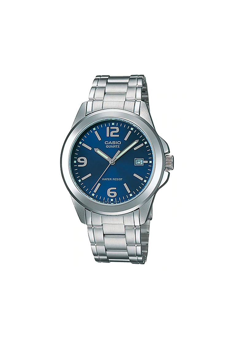 CASIO Men Analog Watch MTP-1215A-2A Silver Stainless Steel Strap