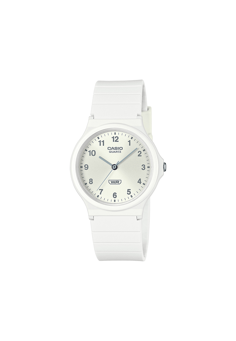 CASIO Pop Series Men Analog Watch MQ-24B-7B White Resin Strap
