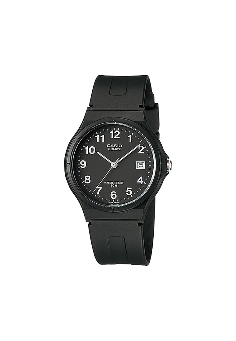 CASIO Men's Analog MW-59-1BV Black Resin Band Casual Watch