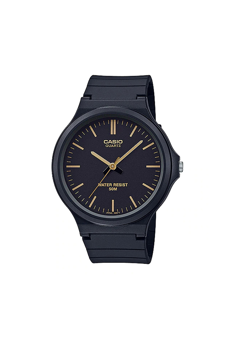 CASIO Men's Analog Watch MW-240-1E2V Black Resin Band