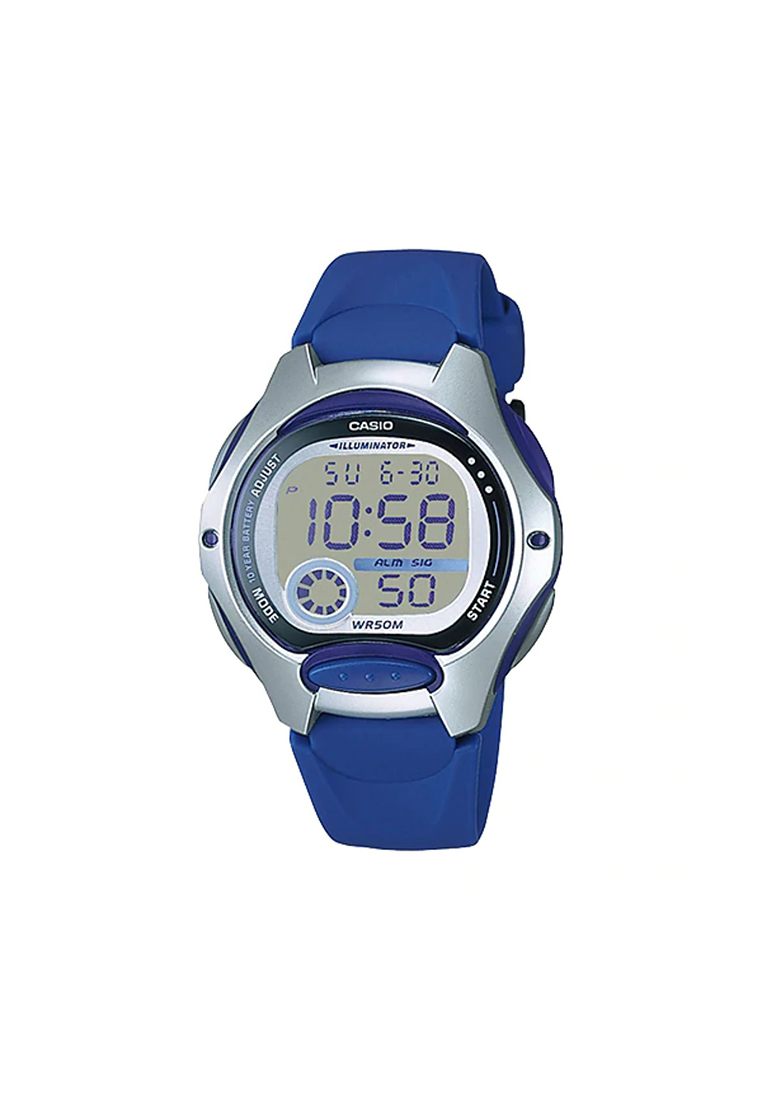 CASIO Kid's Digital LW-200-2AV Blue Resin Band Casual Watch