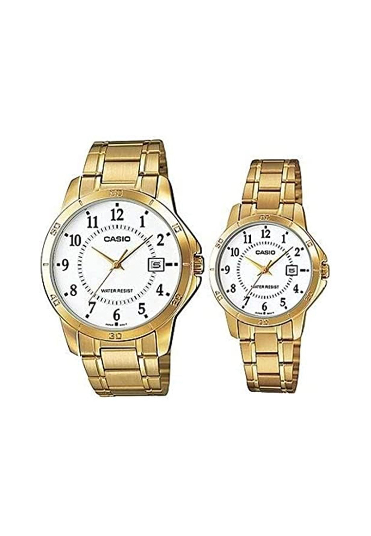 Casio Watch For Couple MTP/LTP-V004G-7B