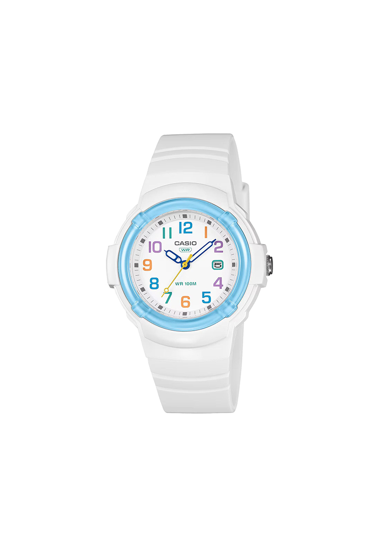 CASIO LX-800H-7A2V Women Analog Watch White Resin Band