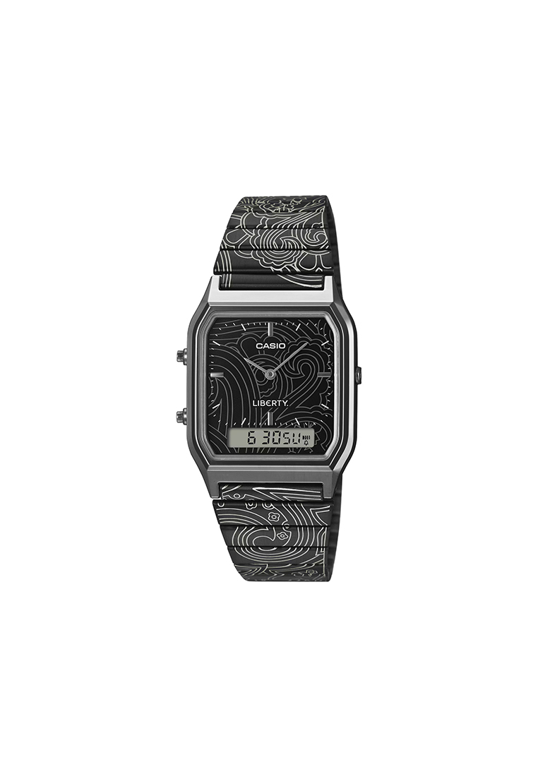 CASIO AQ-230EBLT-1A Liberty Limited Edition Unisex Analog-Digital Watch Stainless Steel Band