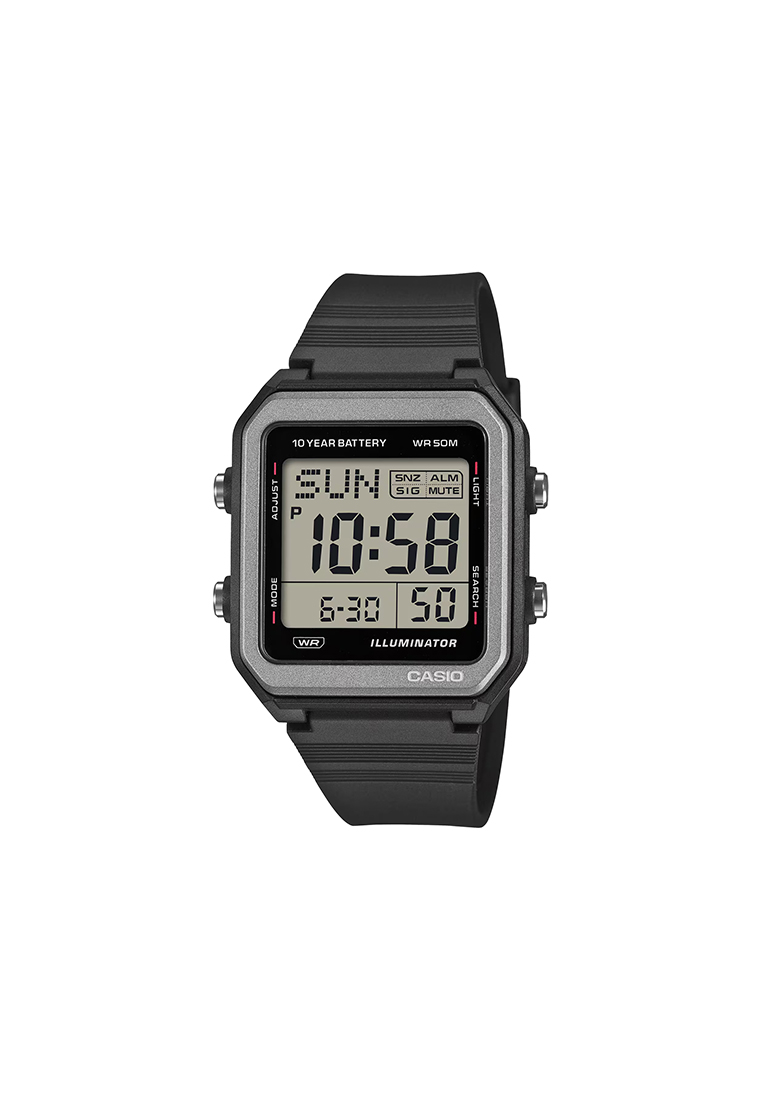 CASIO W-221H-1AV Unisex Digital Watch Black Resin Band