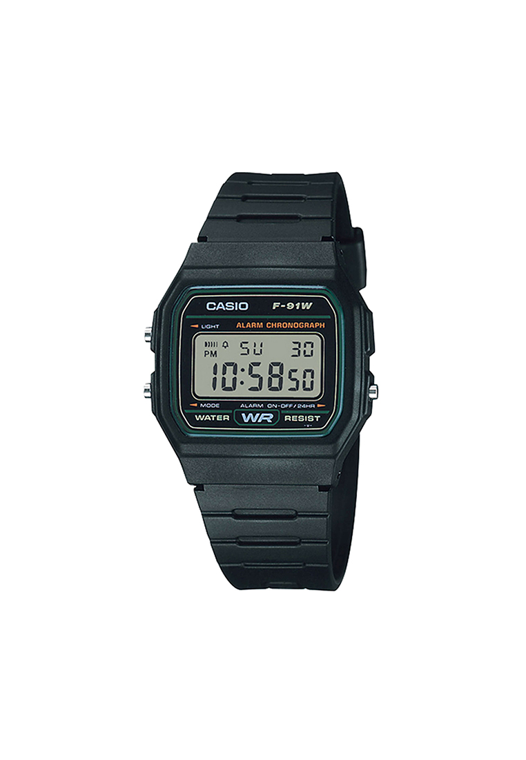 CASIO Men's Digital Watch F-91W-3 Black Resin Band