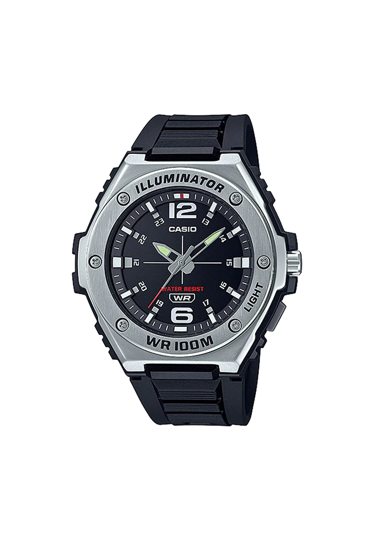 CASIO Men's Analog MWA-100H-1AV Black Resin Band Sport Watch
