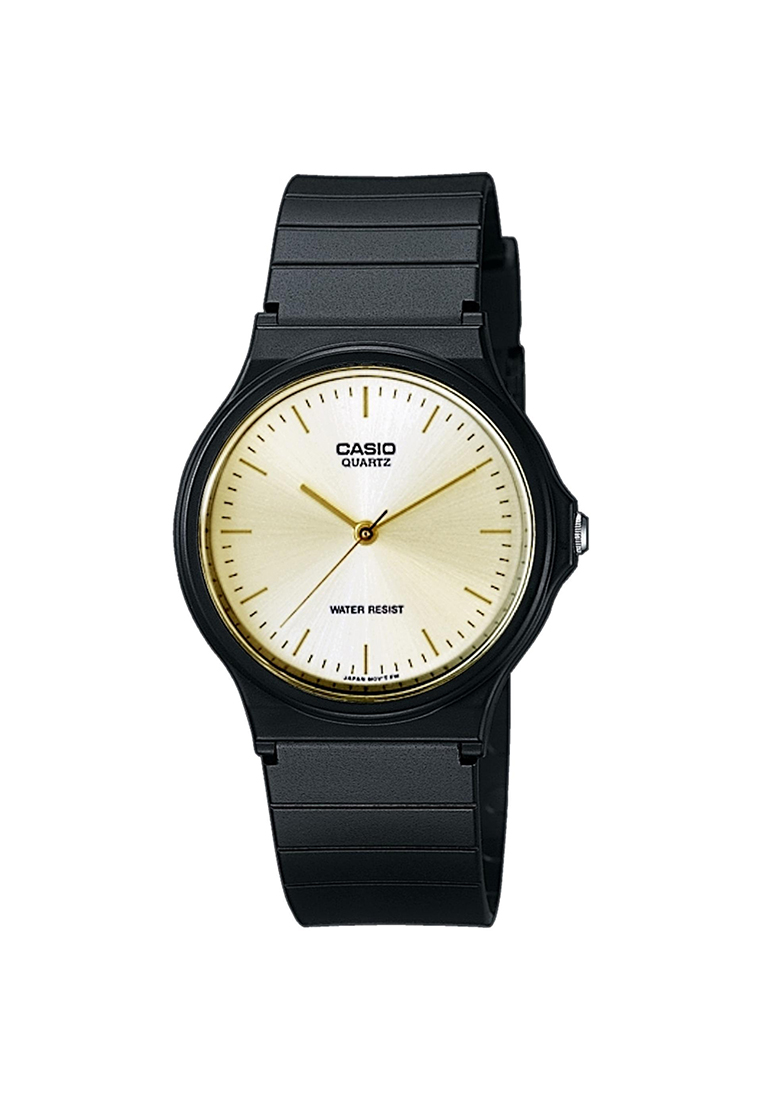 casio plain black watch
