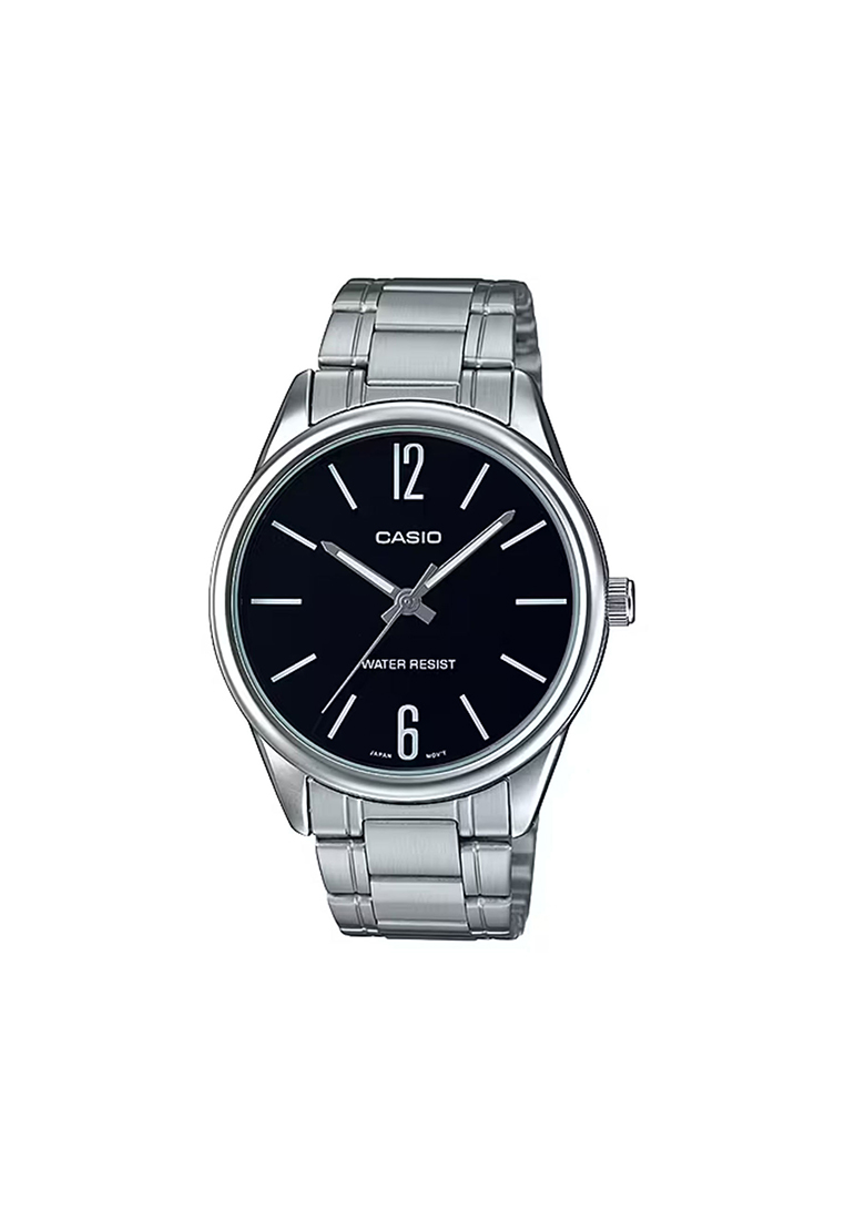 CASIO MTP-V005D-1B Men's Analog Watch with Silver Stainless Steel Band
