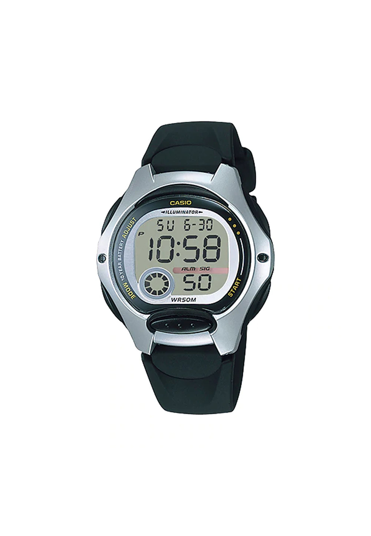 Casio Watches Kid's Digital Watch LW-200-1AV Black Resin Band Kids Watch