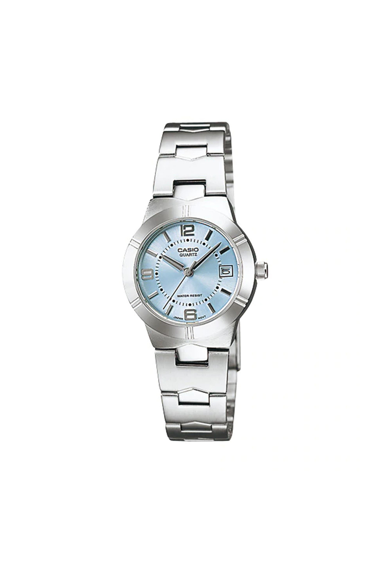 Casio Watches Women's Analog Watch LTP-1241D-2A Silver Stainless Steel Band Ladies Watch