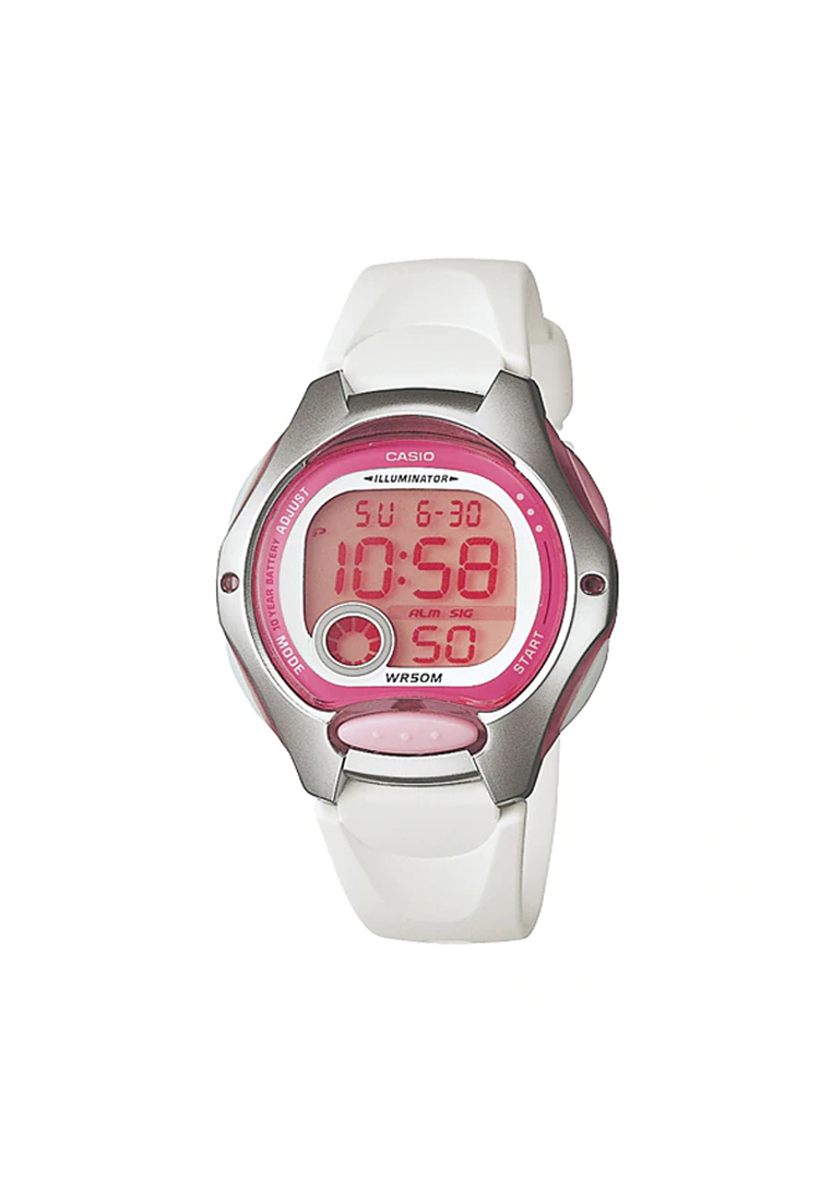 Casio Watches Kid's Digital LW-200-7AV White Resin Band Sport Watch