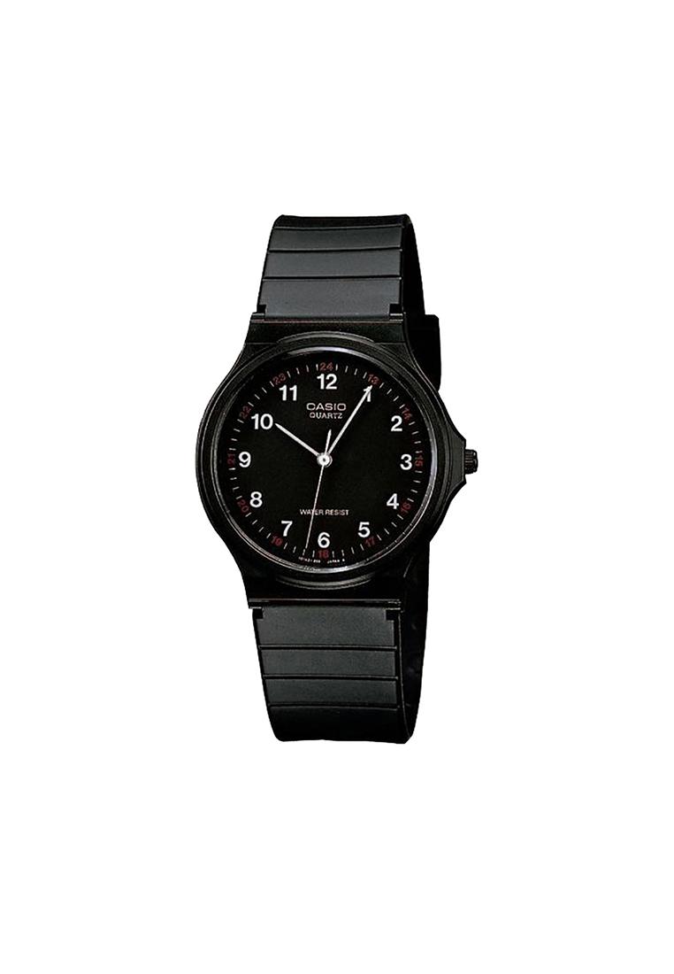 Casio Watches Men's Analog MQ-24-1B Black Resin Band Casual Watch