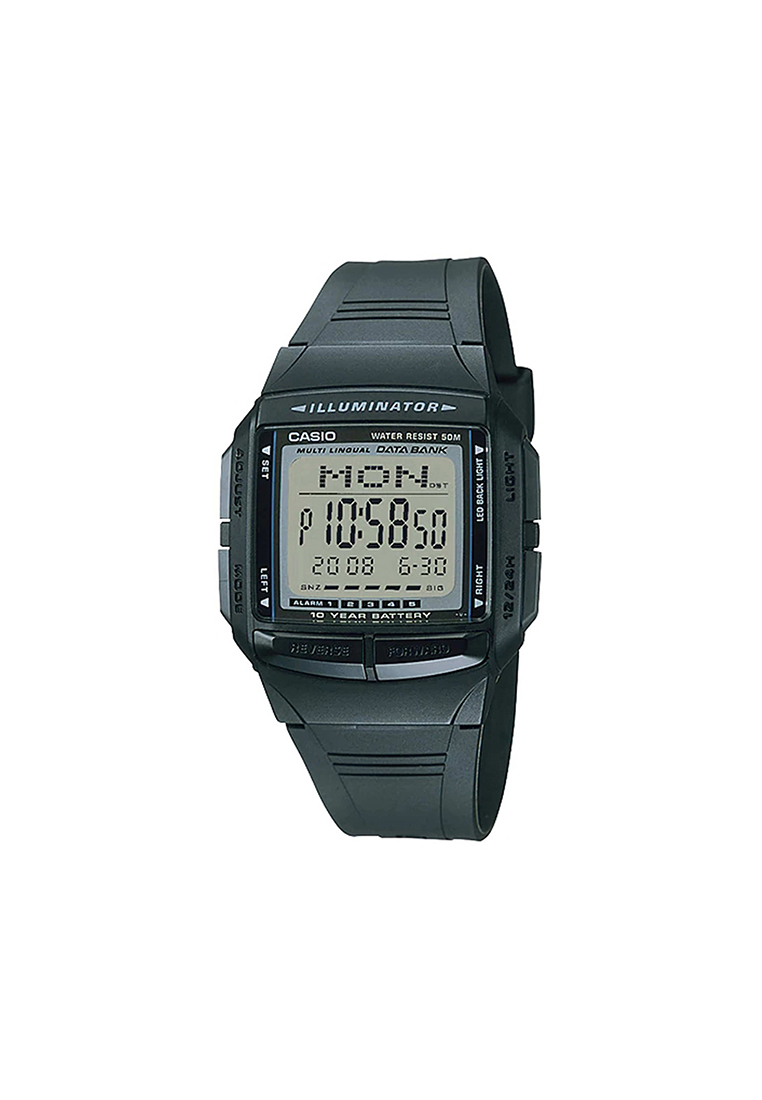 Casio Watches Men's Digital Watch DB-36-1AV Black Resin Band Databank Watch